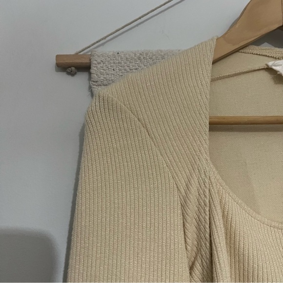 Anthropologie ribbed knit long sleeve top size medium - Picture 5 of 7